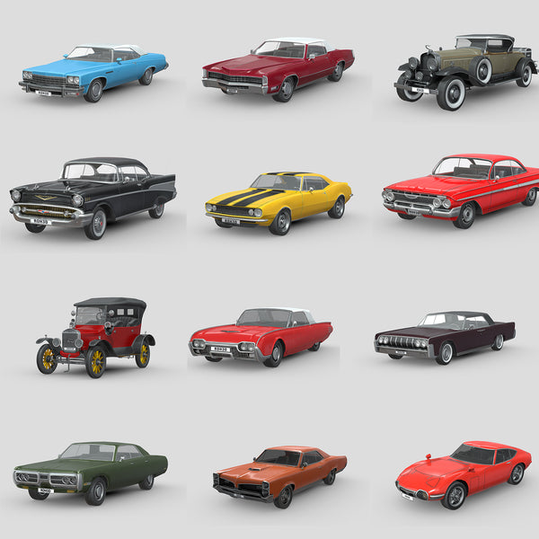 Low-Poly Collection Vol. 02: RetroRides Classics