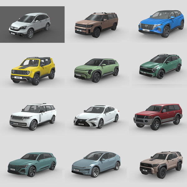 Low-Poly Collection Vol. 10: UrbanPoly Voyagers