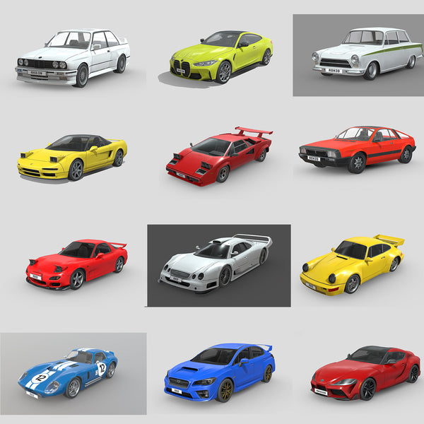 Low-Poly Collection: Vol. 12: SpeedPoly Racers