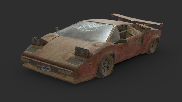 Abandoned Car - Lamborghini Countach 1985