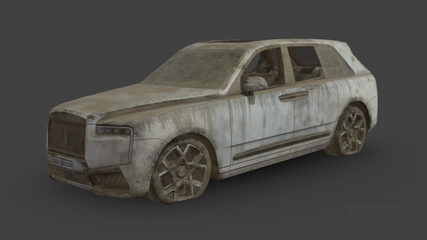 Abandoned Car - Rolls-Royce Cullinan Black Badge Series II