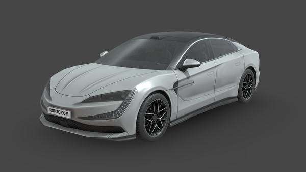 Low Poly Car - BYD Yangwang U7 EV 2025