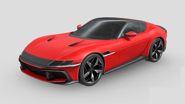 Low Poly Car - Ferrari 12Cilindri