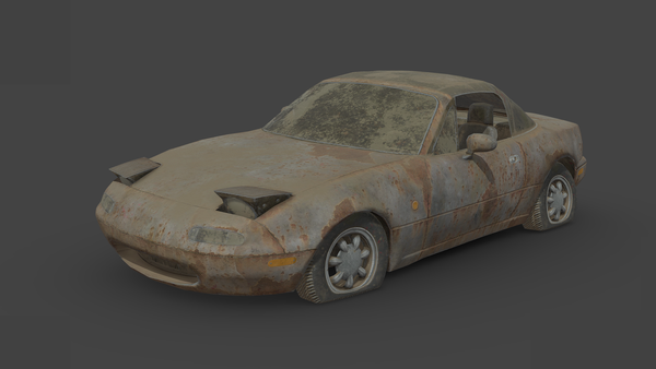 Abandoned Car - Mazda MX-5 1989