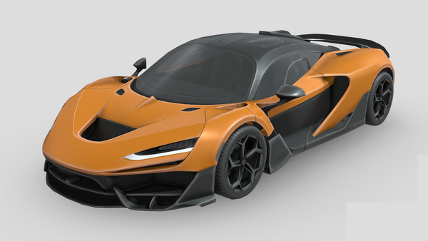 Low Poly Car - McLaren W1